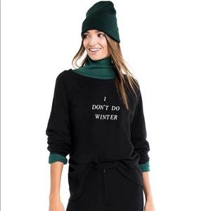 New NwT Wildfox I Don’t Do Winter Sommers Sweater Sweatshirt Top